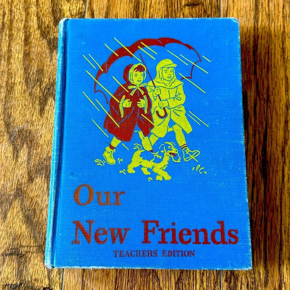 Vintage Our New Friends school book teachers edition 1946 -1947 hardcover series - Picture 1 of 7
